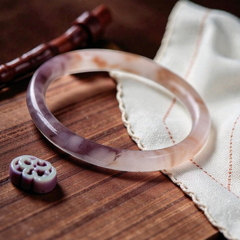 Purple Jade Happiness Bracelet - Protection Bangle
