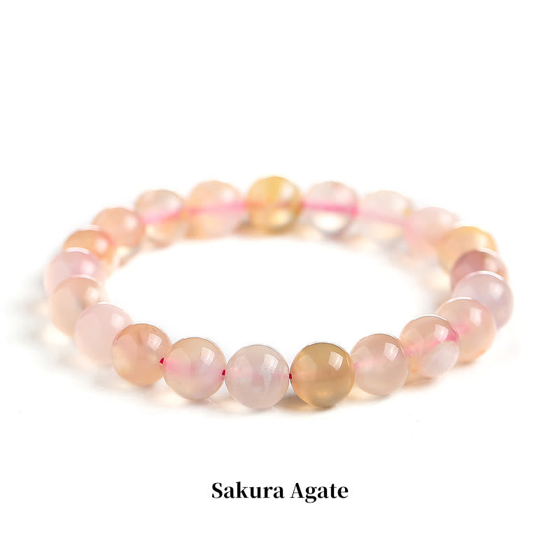 Natural Stone Quartz Bracelet - Healing Beads