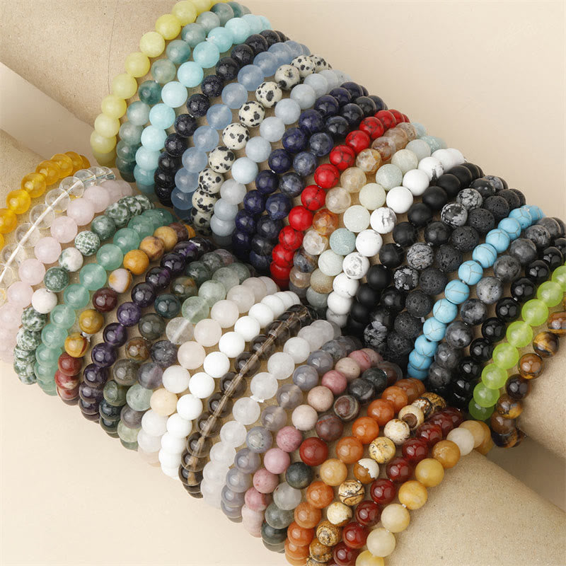 Natural Stone Quartz Bracelet - Healing Beads