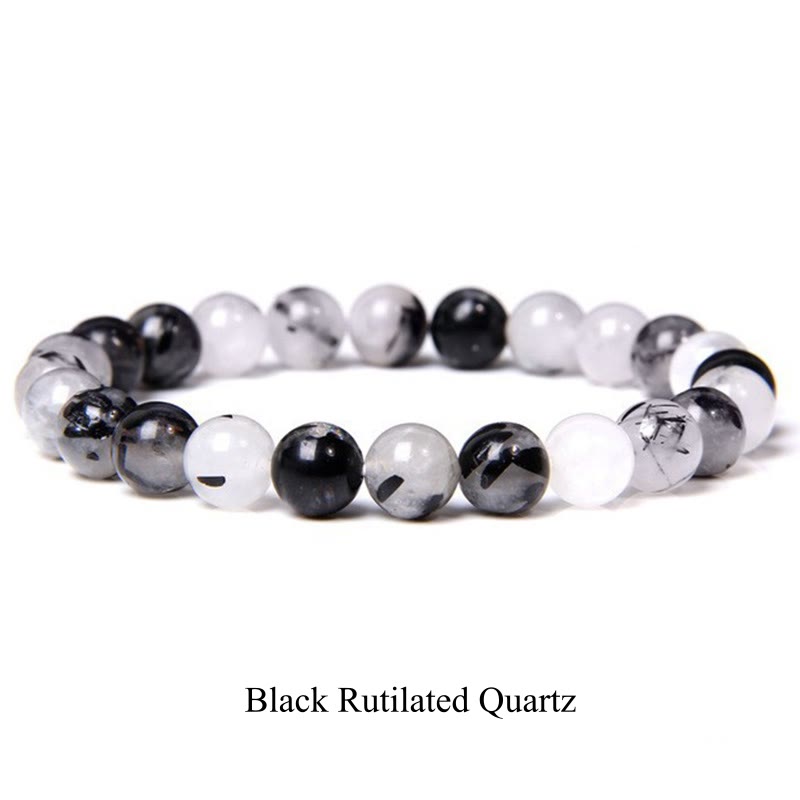 Natural Stone Quartz Bracelet - Healing Beads