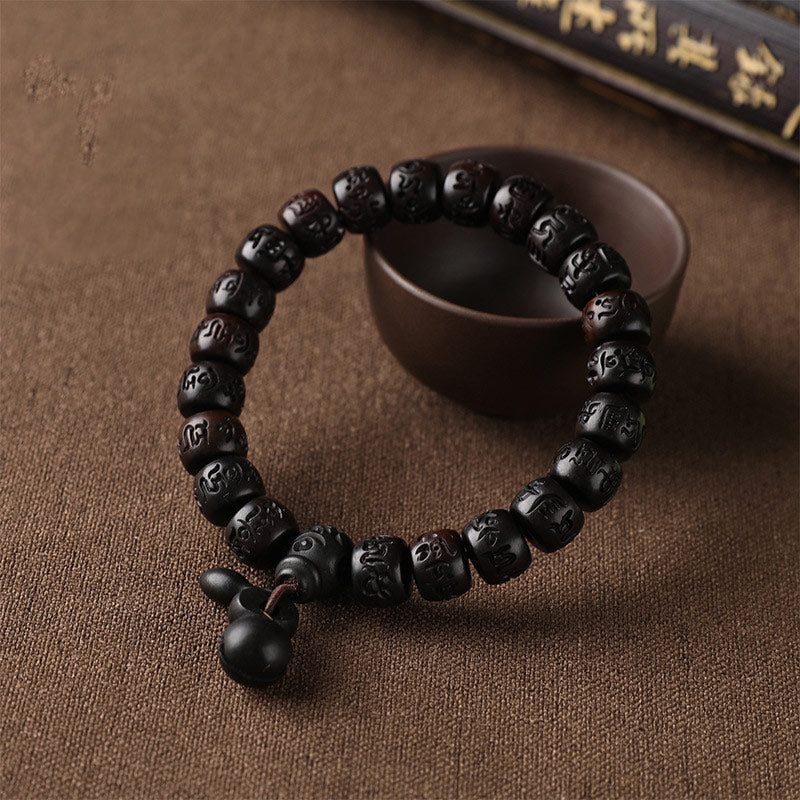 Tibetan Lightning-Strike Wood Bracelet — Spiritual Companion
