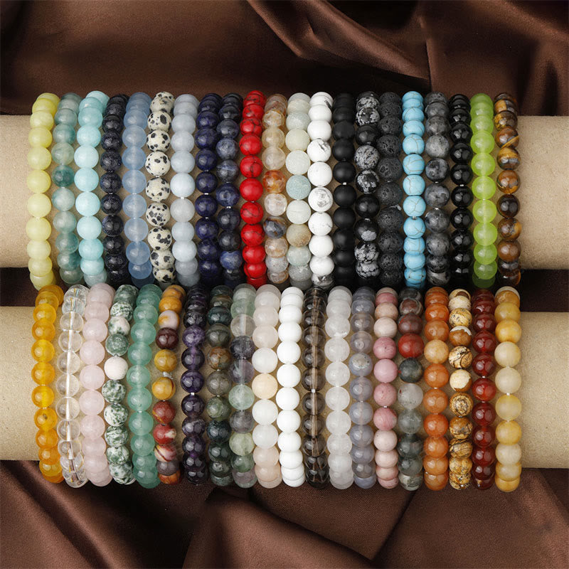 Natural Stone Quartz Bracelet - Healing Beads