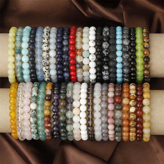 Natural Stone Quartz Bracelet - Healing Beads