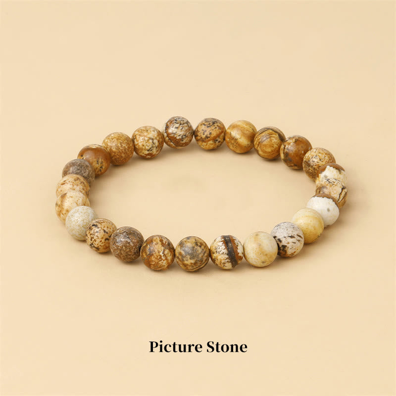 Natural Stone Quartz Bracelet - Healing Beads