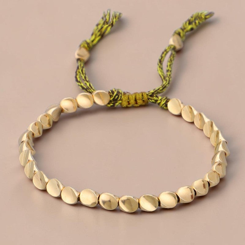 Tibetan Copper Beads Bracelet — Symbol of Prosperity