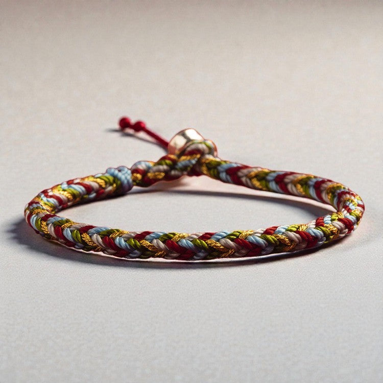 Tibet Handmade Five Bracelet - Color Thread Protection Braid String