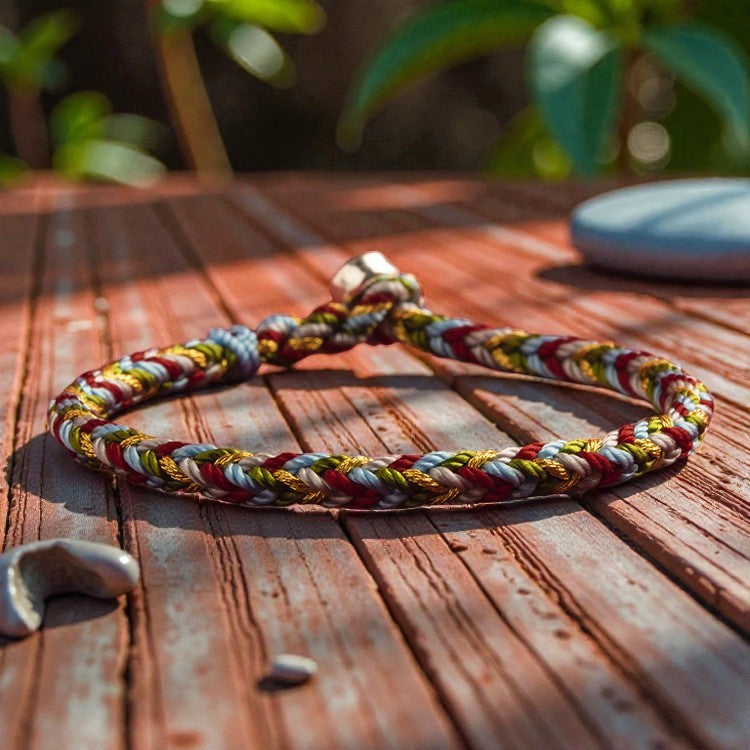 Tibet Handmade Five Bracelet - Color Thread Protection Braid String