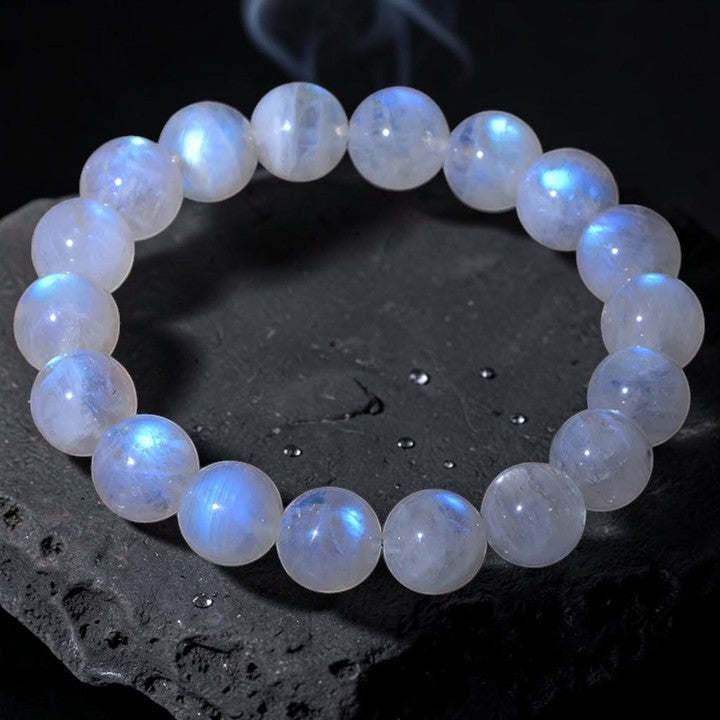 Buddhaechoes Natural Moonstone Bracelet — Symbol of Prosperity & Balance