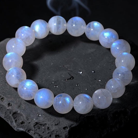 Buddhaechoes Natural Moonstone Bracelet — Symbol of Prosperity & Balance