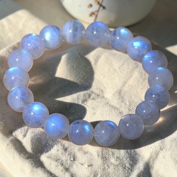 Buddhaechoes Natural Moonstone Bracelet — Symbol of Prosperity & Balance