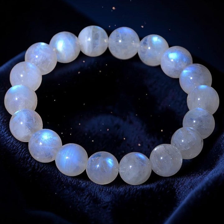 Buddhaechoes Natural Moonstone Bracelet — Symbol of Prosperity & Balance