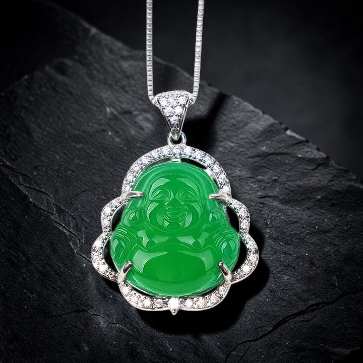 Laughing Buddha Necklace — Symbol of Prosperity and Balance