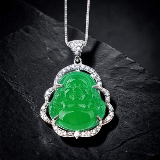 Laughing Buddha Necklace — Symbol of Prosperity and Balance