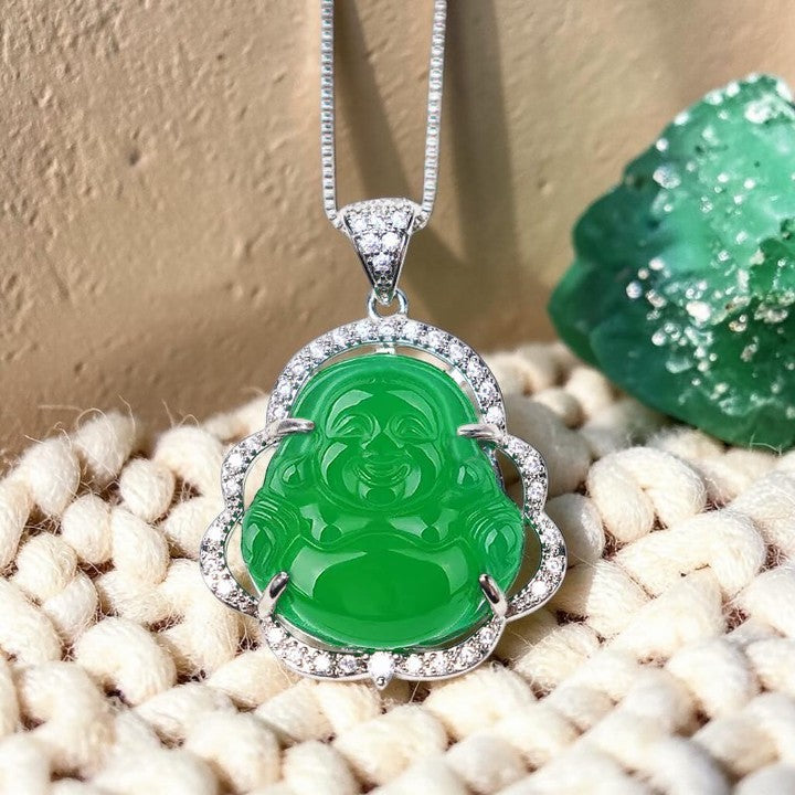 Laughing Buddha Necklace — Symbol of Prosperity and Balance
