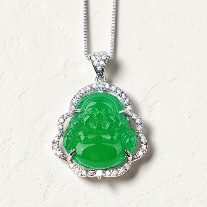 Laughing Buddha Necklace — Symbol of Prosperity and Balance