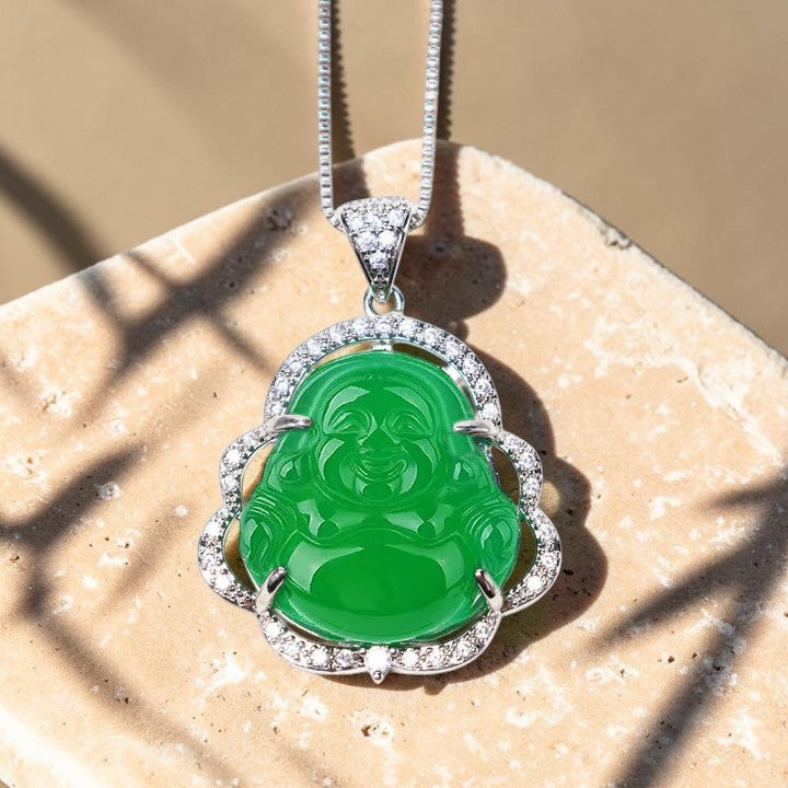 Laughing Buddha Necklace — Symbol of Prosperity and Balance