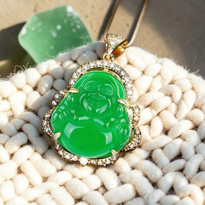 Laughing Buddha Necklace — Symbol of Prosperity and Balance