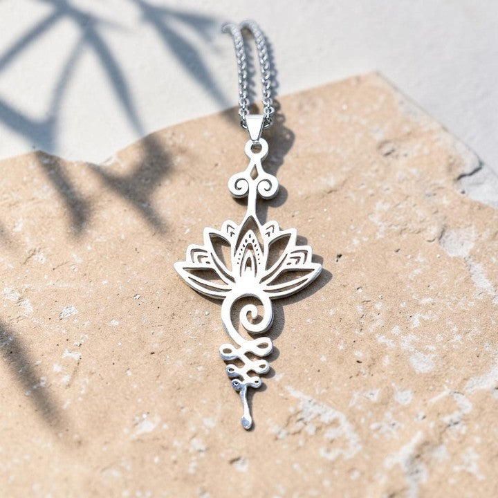 Lotus Luck Necklace — Prosperity & Balance Pendant
