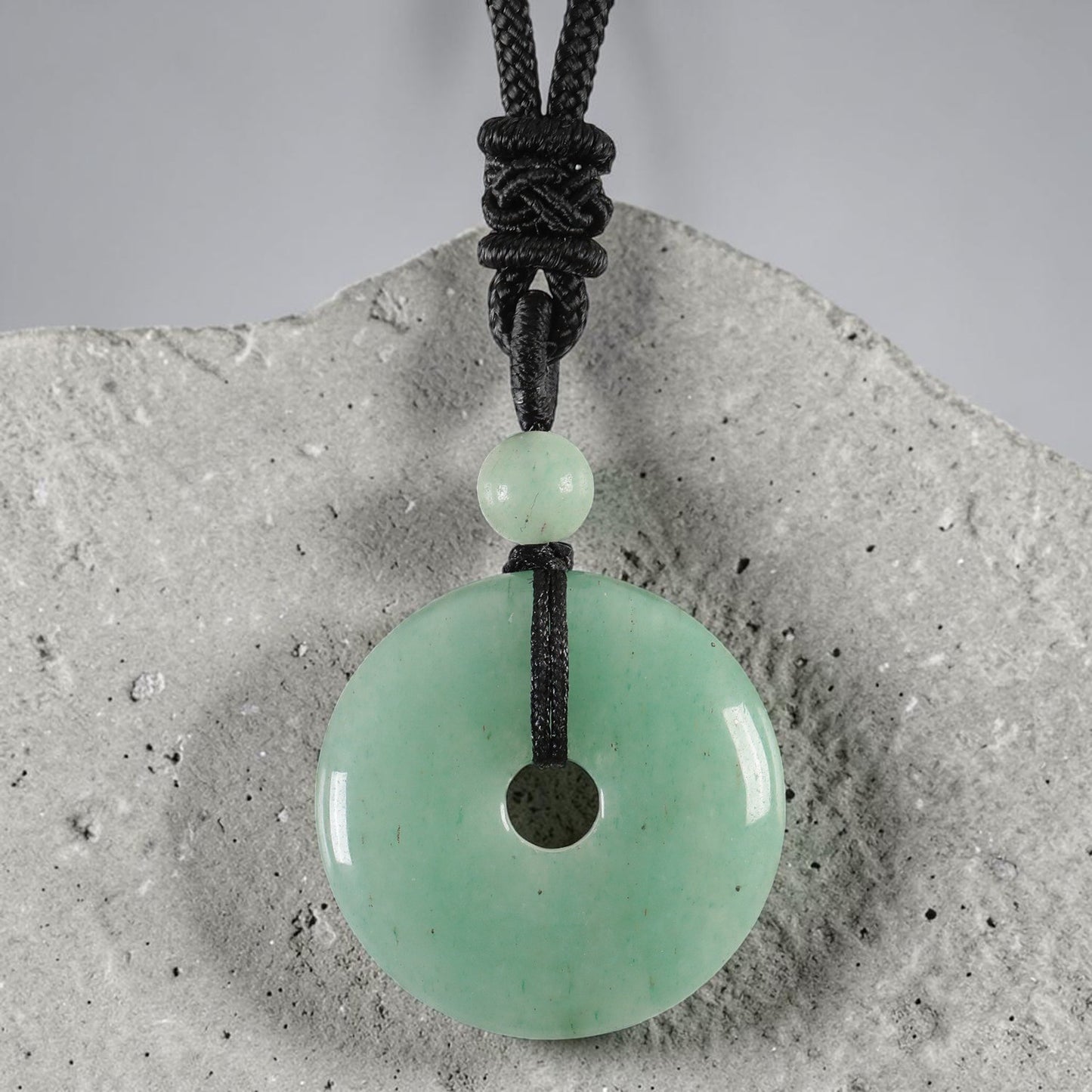 Lucky Coin Pendant Necklace - Soothing Crystal Gemstone