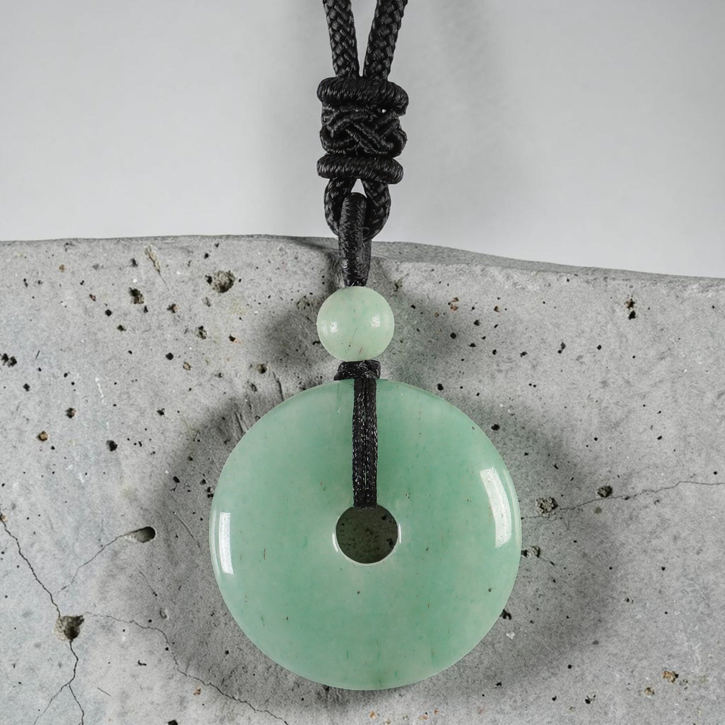 Lucky Coin Pendant Necklace - Soothing Crystal Gemstone