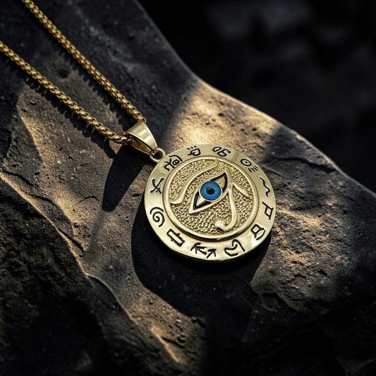 Buddhaechoes Eye of Horus Necklace — Symbol of Protection & Balance