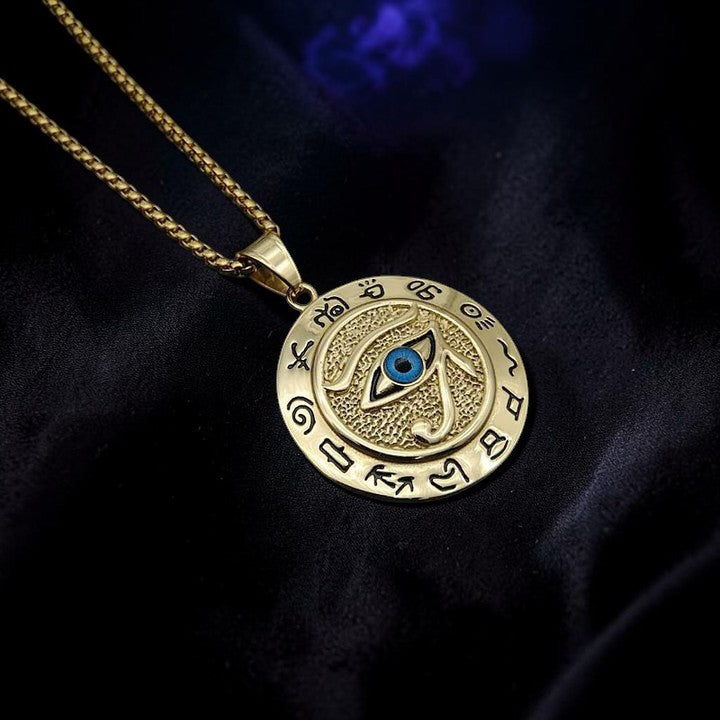 Buddhaechoes Eye of Horus Necklace — Symbol of Protection & Balance