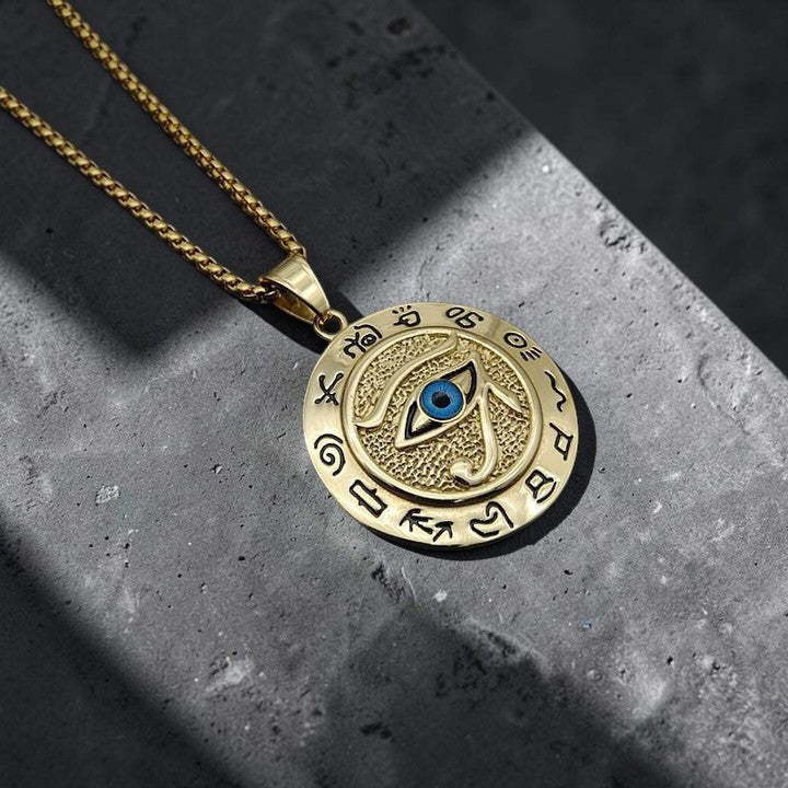 Buddhaechoes Eye of Horus Necklace — Symbol of Protection & Balance