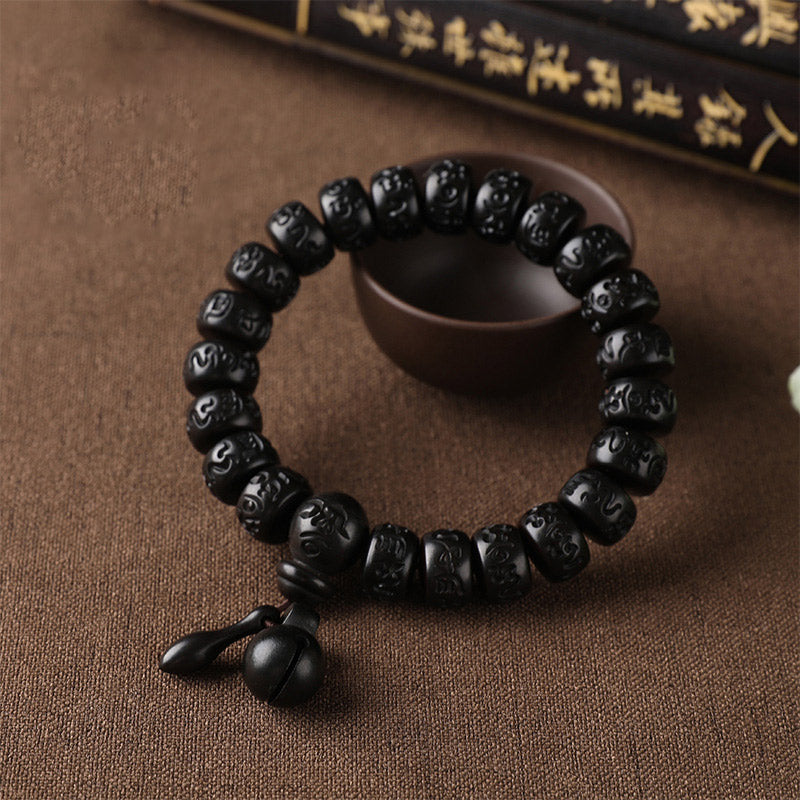 Tibetan Lightning-Strike Wood Bracelet — Spiritual Companion