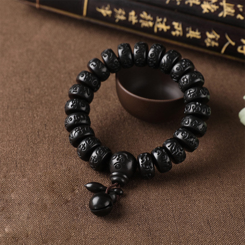 Tibetan Lightning-Strike Wood Bracelet — Spiritual Companion
