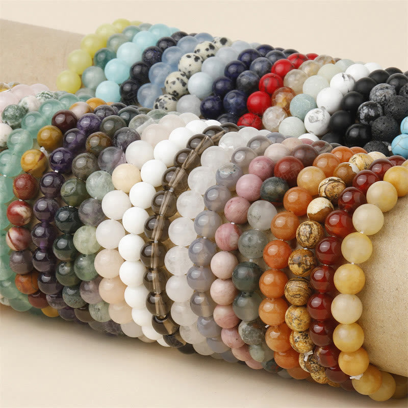 Natural Stone Quartz Bracelet - Healing Beads